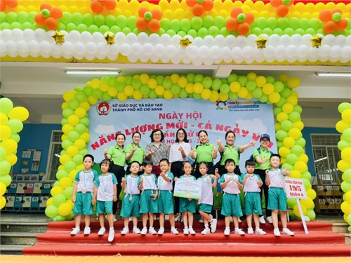 Trường Mầm non 19/5 - Quận 8
tham gia Hội thi  Năng lượng mới - cả ngày vui  cấp Thành phố năm học 2023-2024